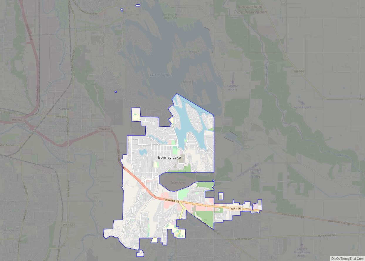 Map of Bonney Lake city