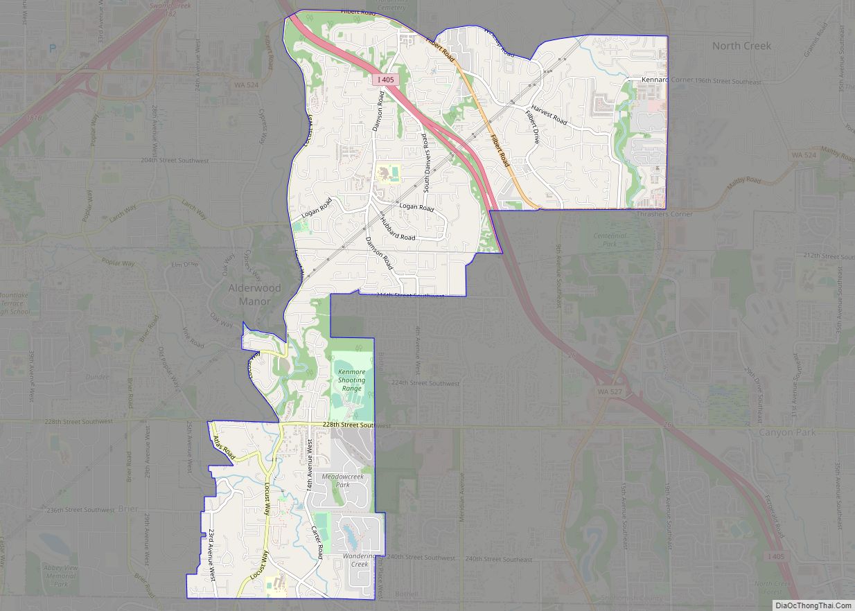 Map of Bothell West CDP