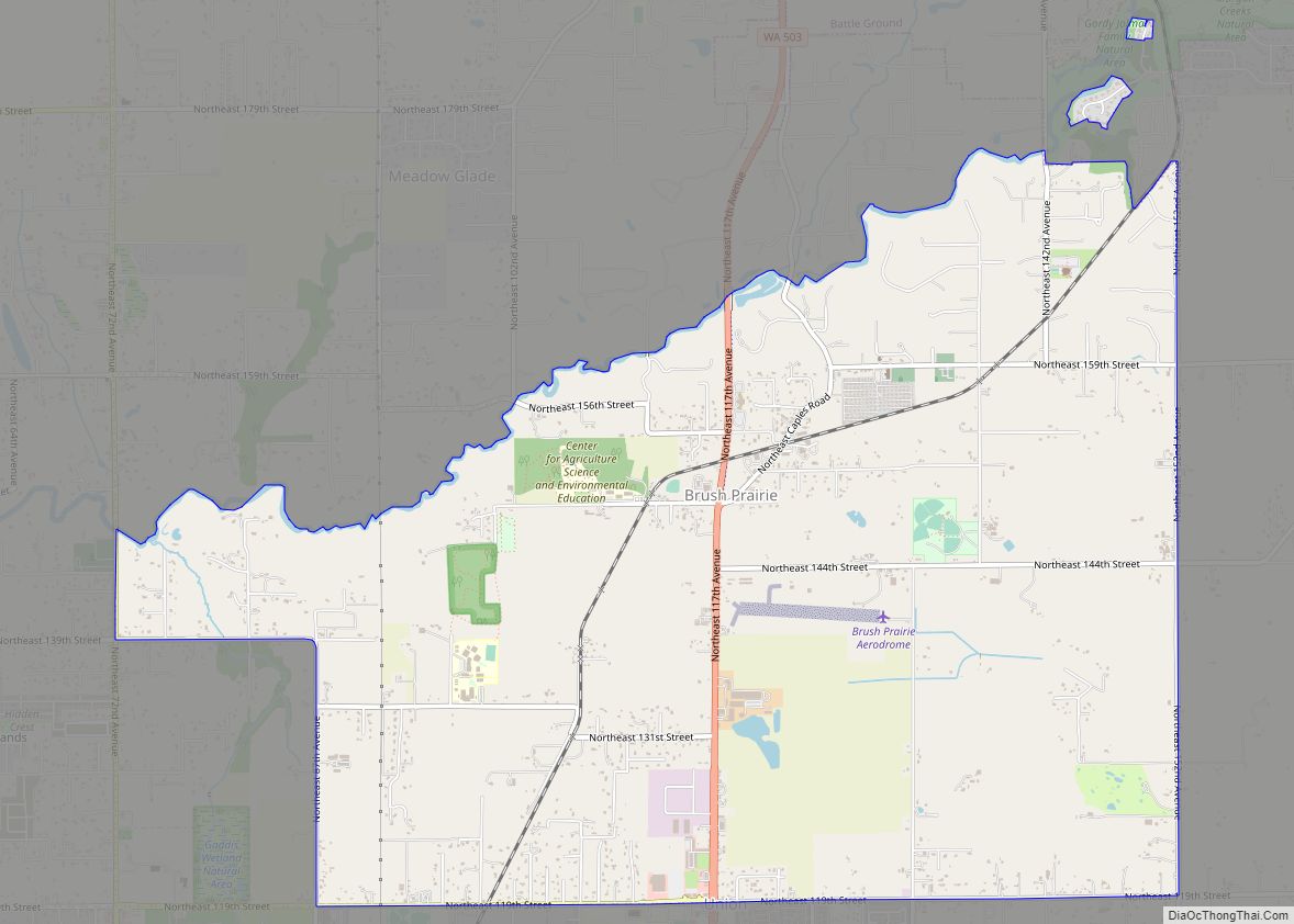 Map of Brush Prairie CDP