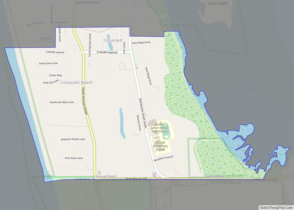 Map of Cohassett Beach CDP