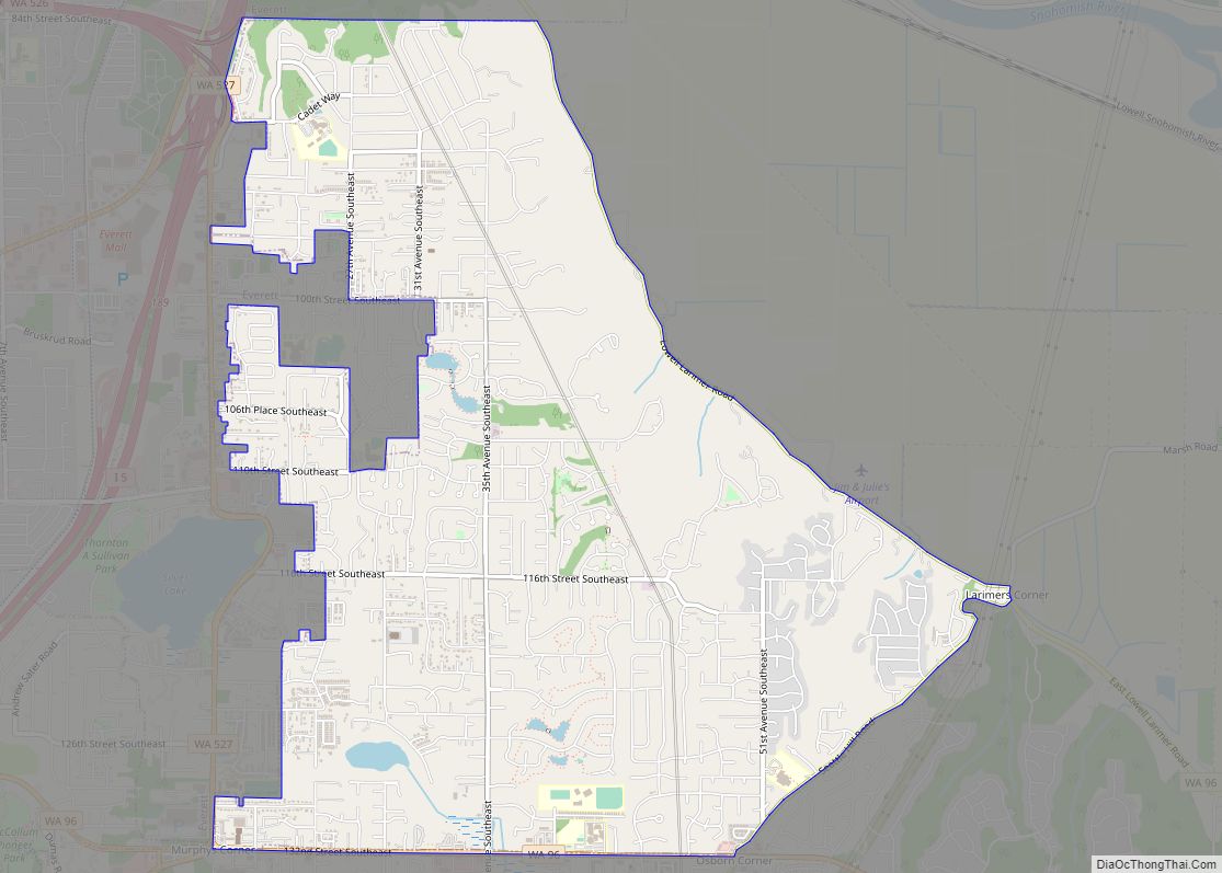 Map of Eastmont CDP