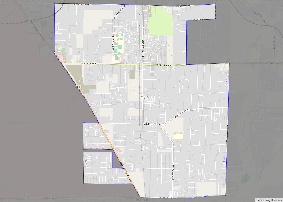 Map of Elk Plain CDP