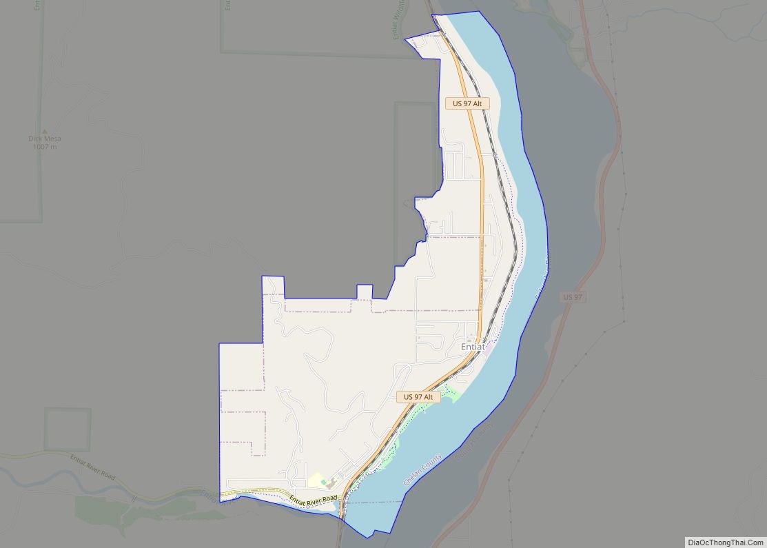 Map of Entiat city
