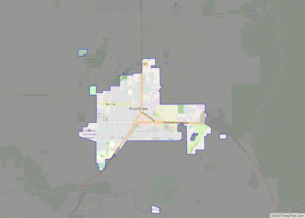 Map of Enumclaw city
