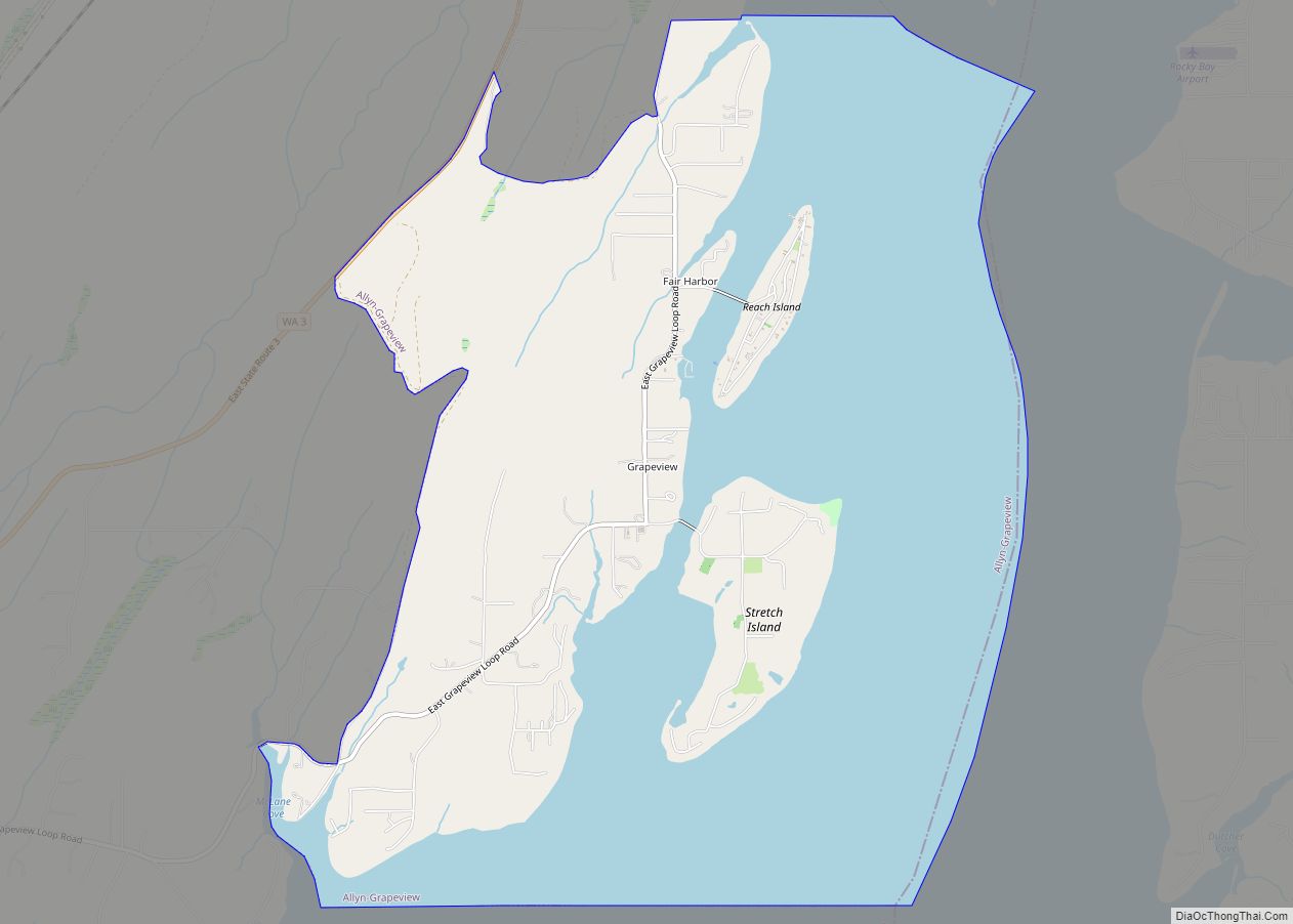 Map of Grapeview CDP