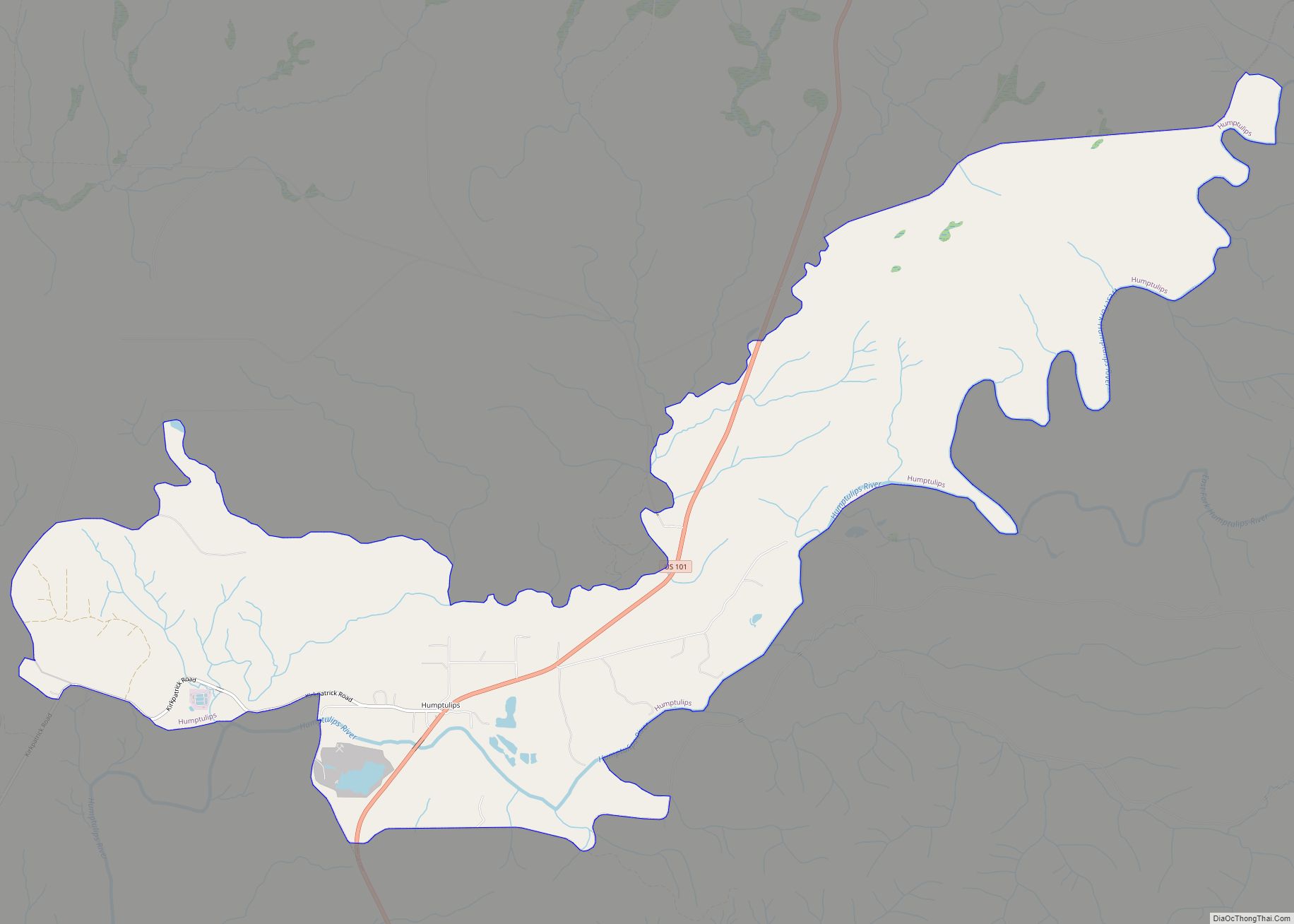 Map of Humptulips CDP
