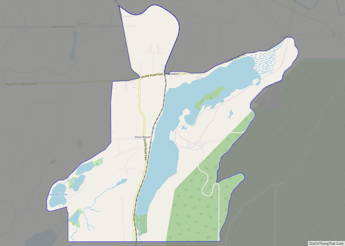 Map of Kapowsin CDP