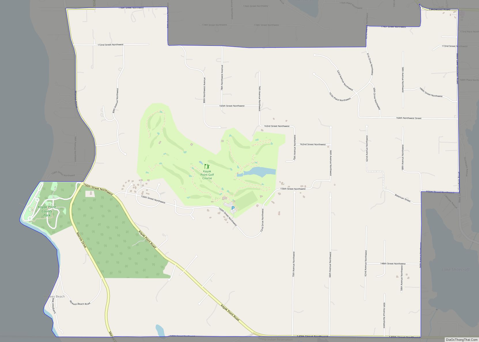 Map of Kayak Point CDP