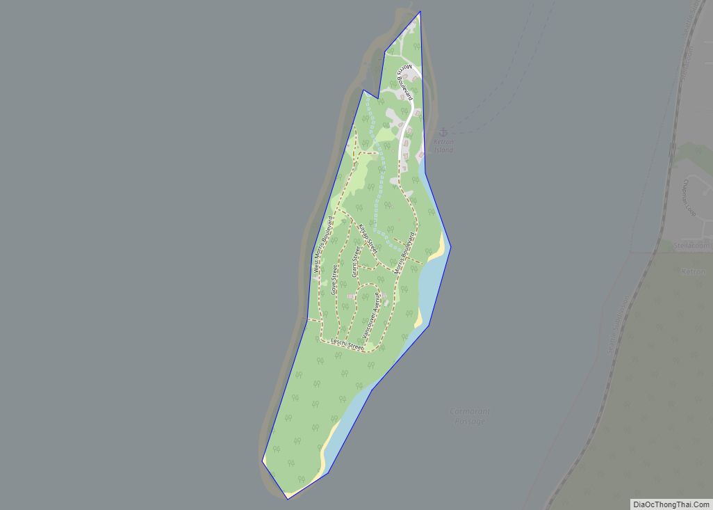 Map of Ketron Island CDP
