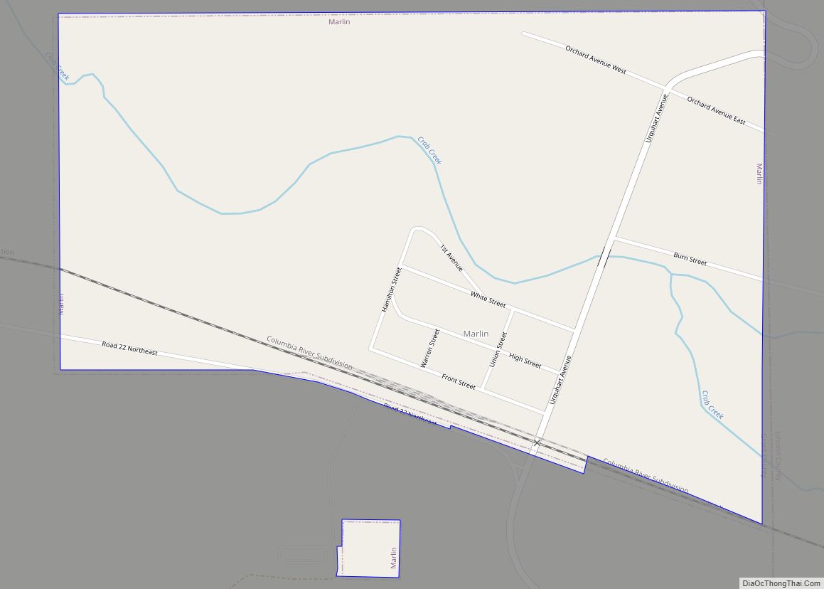 Map of Krupp (Marlin) town
