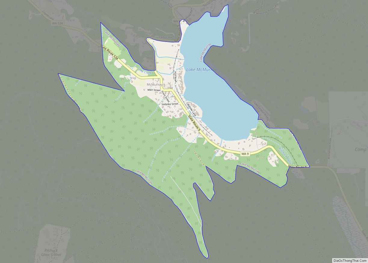 Map of Lake McMurray CDP