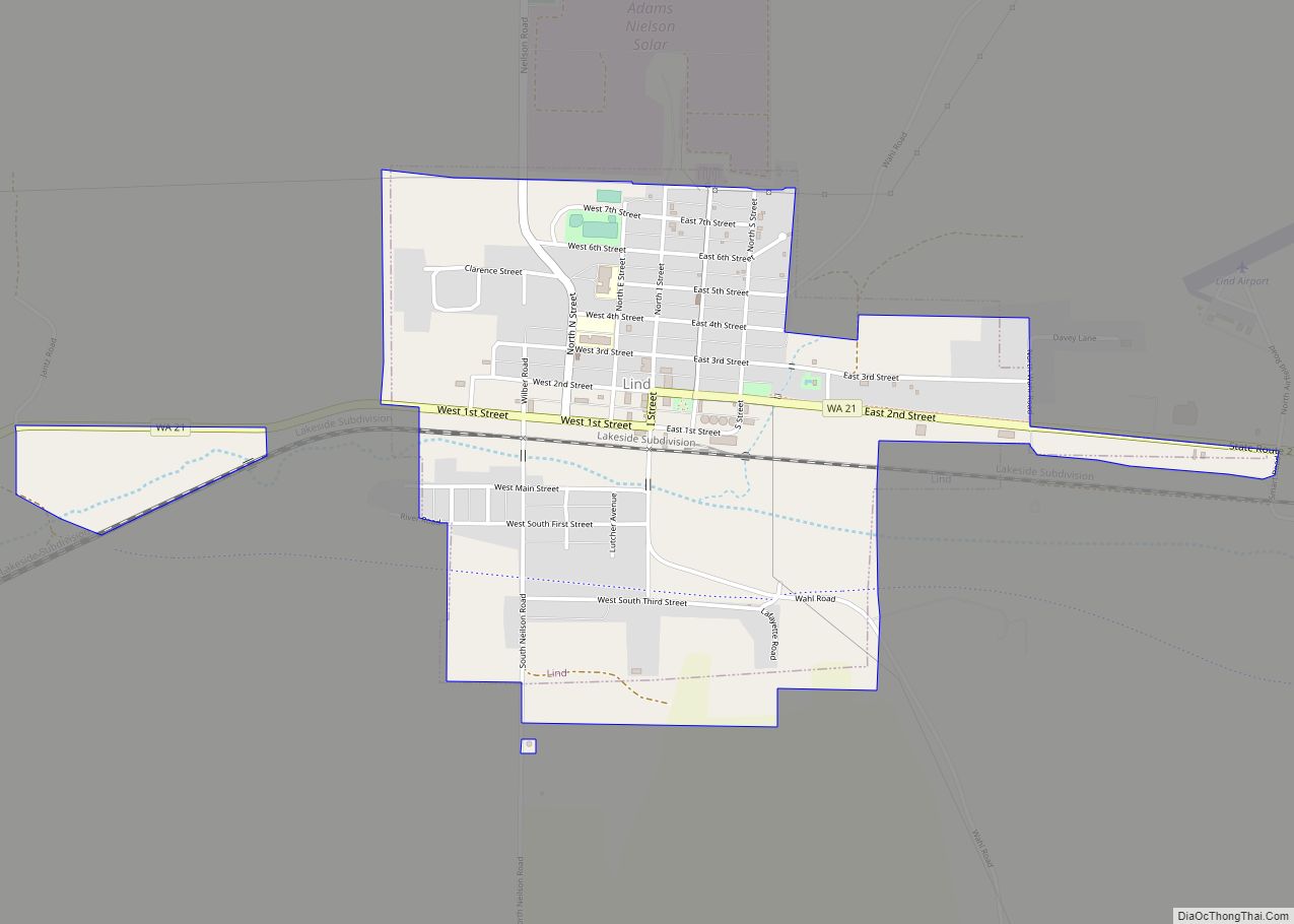 Map of Lind town
