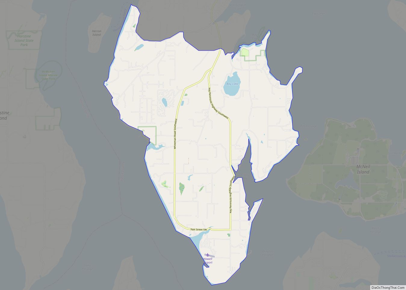 Map of Longbranch CDP