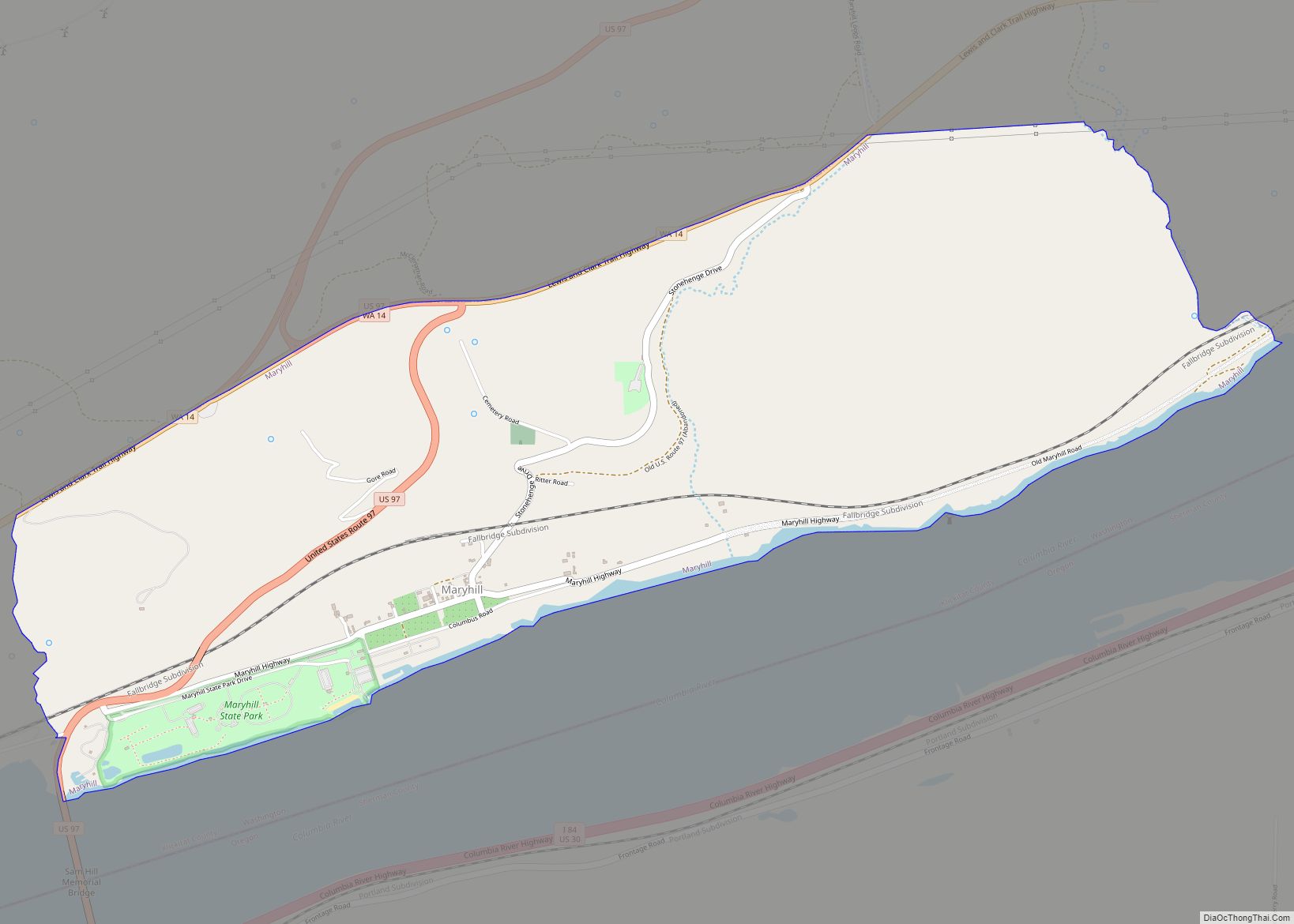 Map of Maryhill CDP