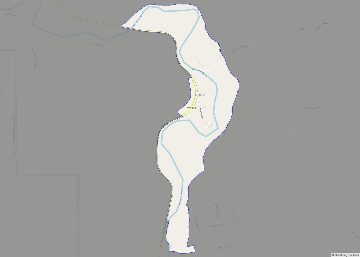 Map of Methow CDP