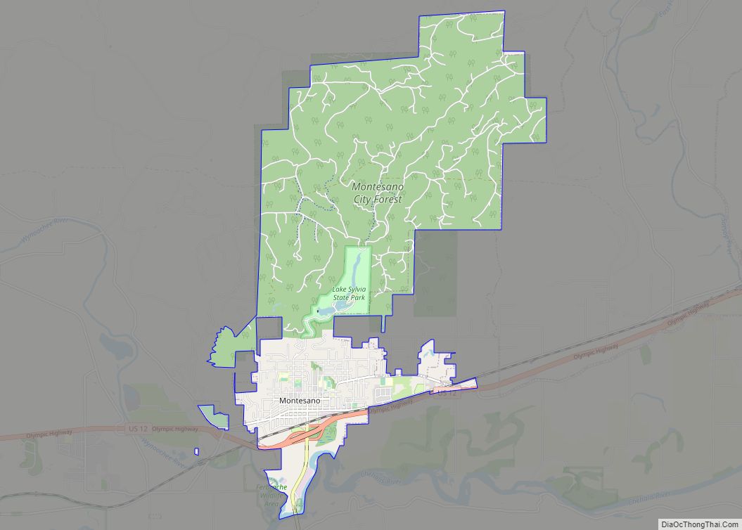 Map of Montesano city