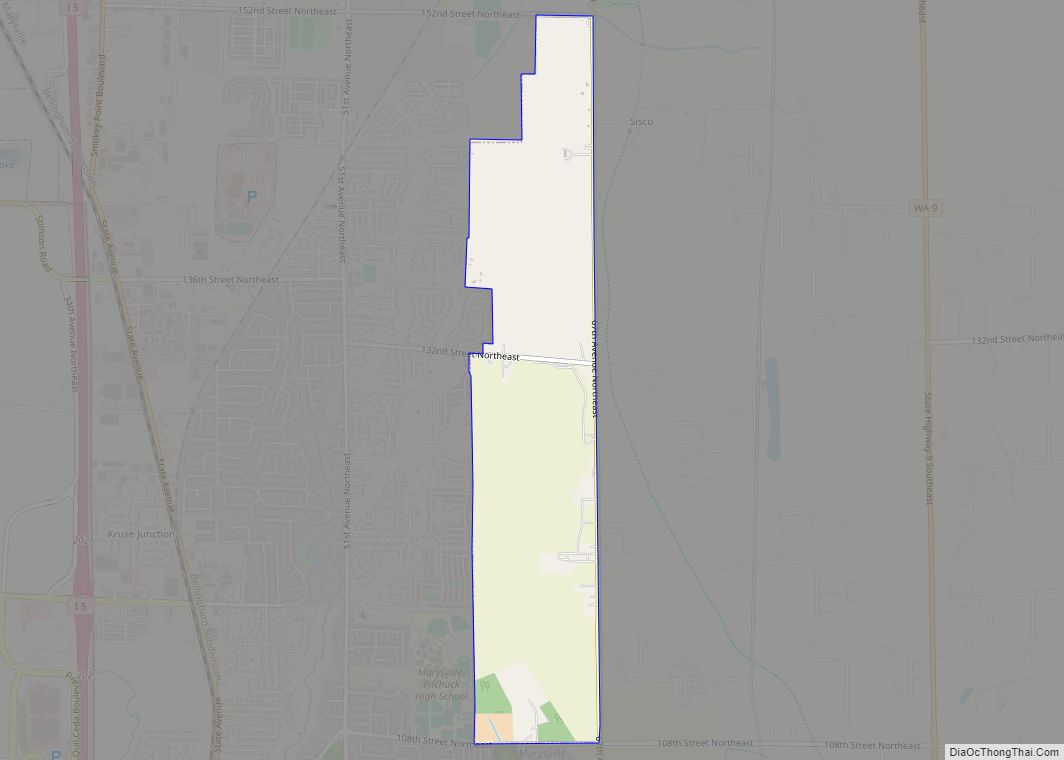 Map of North Marysville CDP