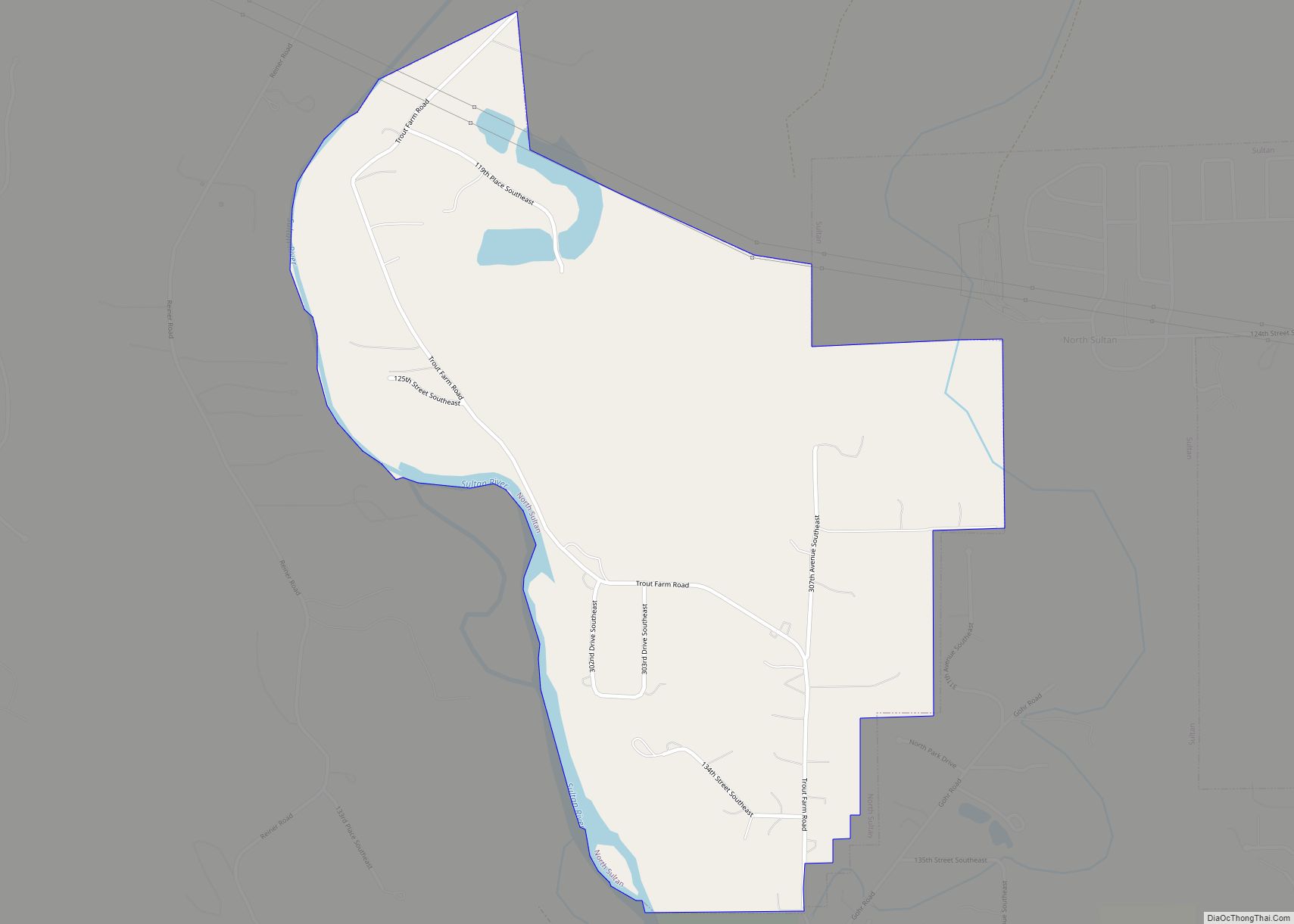Map of North Sultan CDP