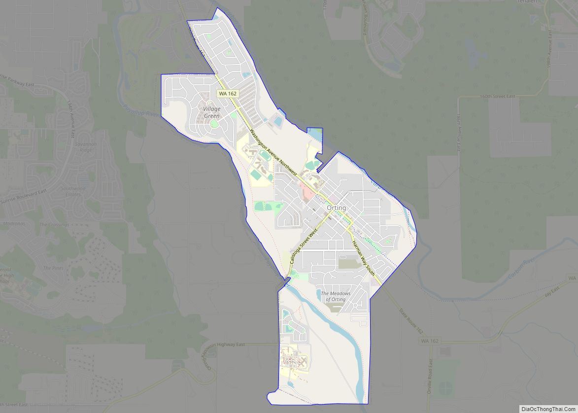Map of Orting city