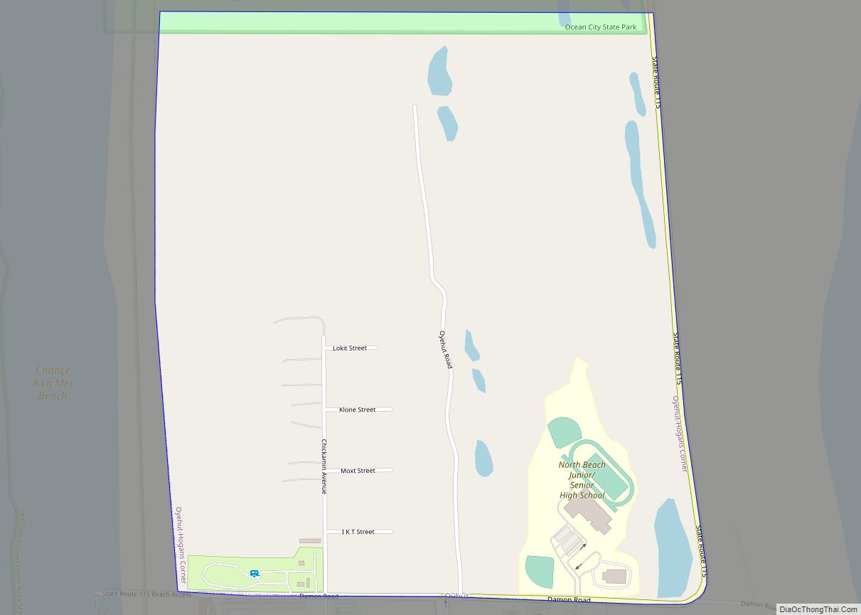 Map of Oyehut CDP
