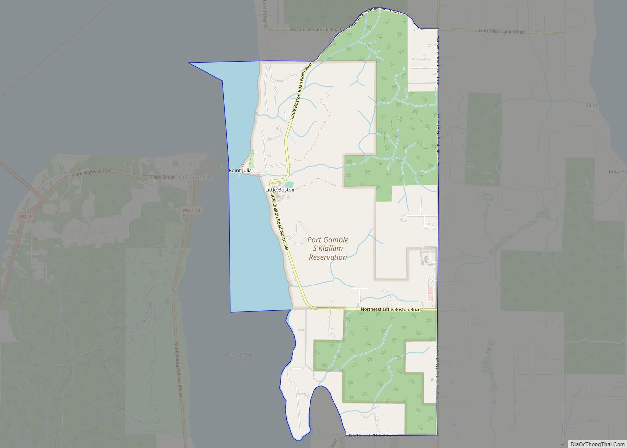 Map of Port Gamble Tribal Community CDP