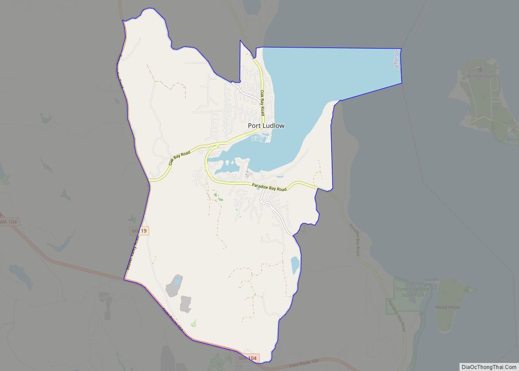 Map of Port Ludlow CDP