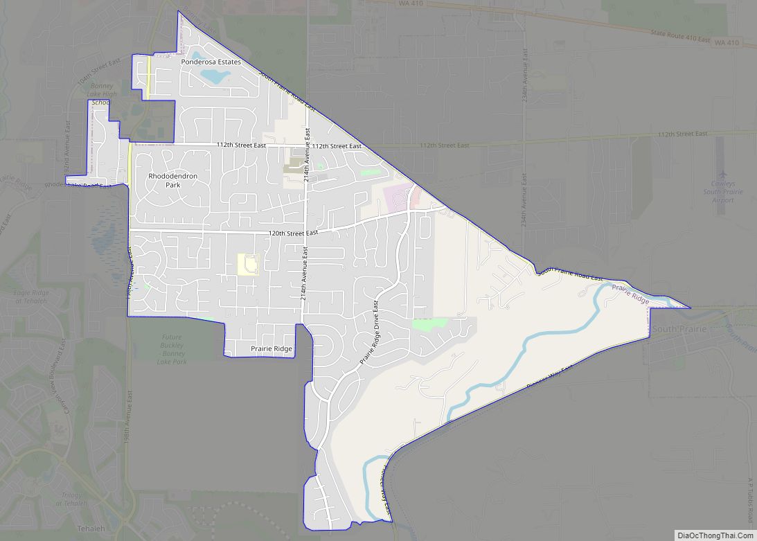 Map of Prairie Ridge CDP