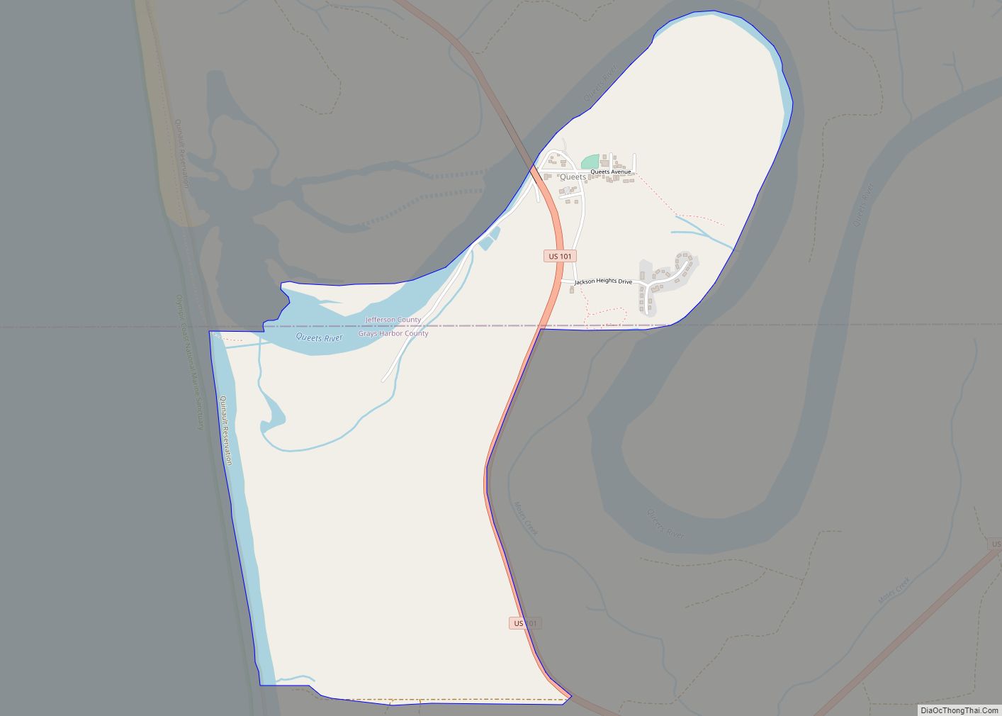 Map of Queets CDP