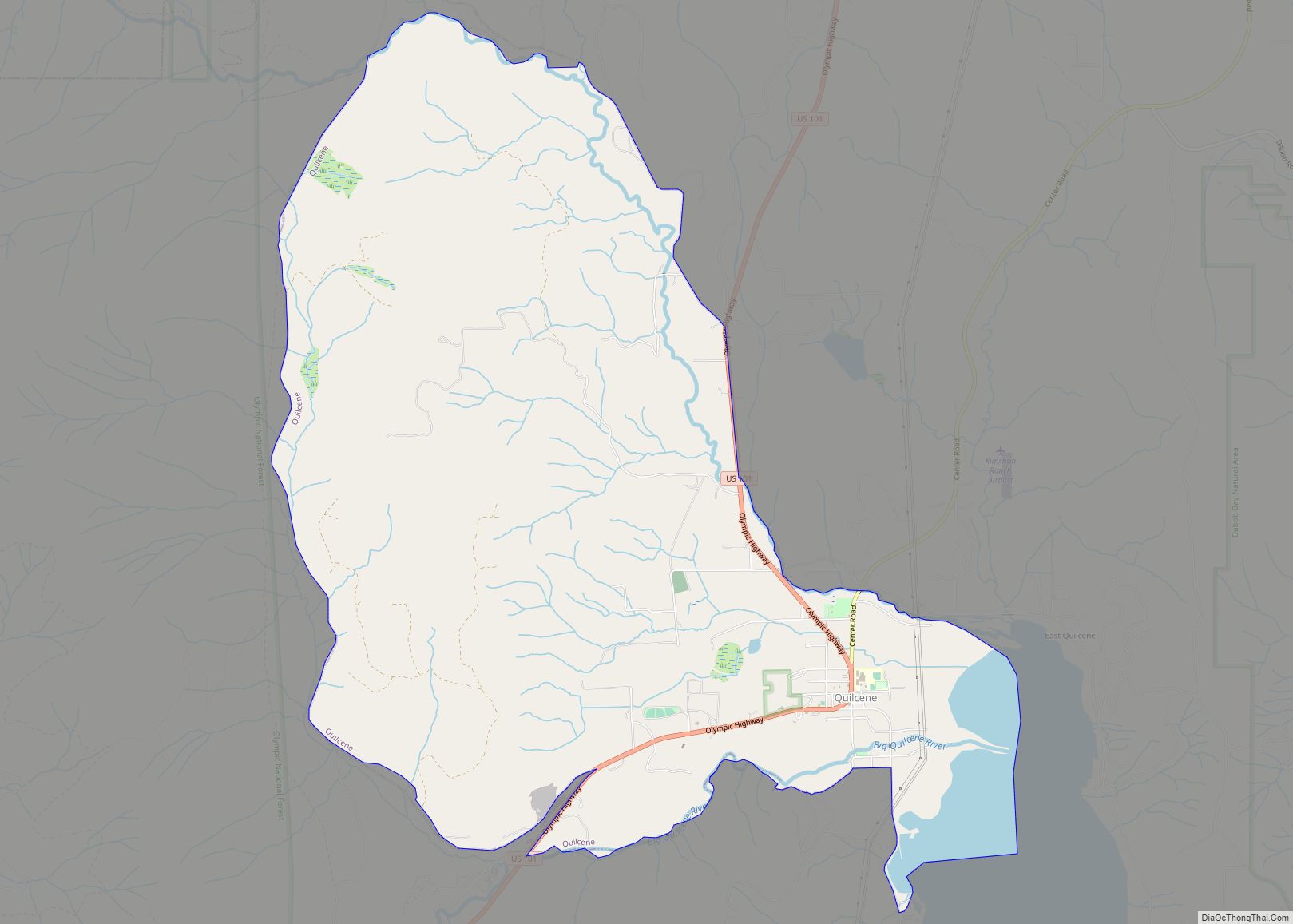 Map of Quilcene CDP