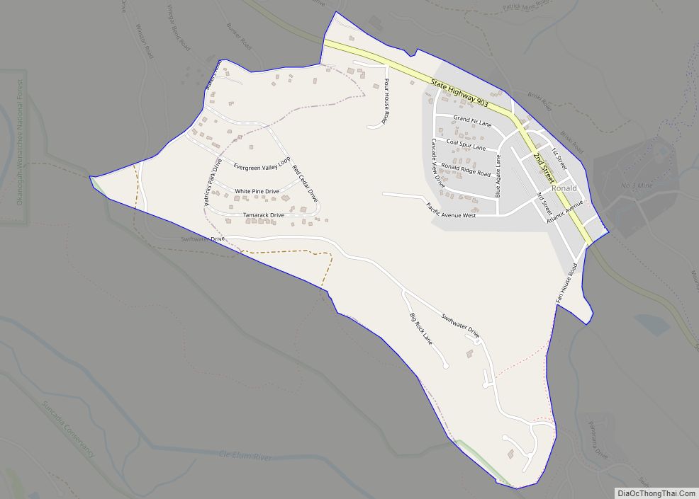 Map of Ronald CDP
