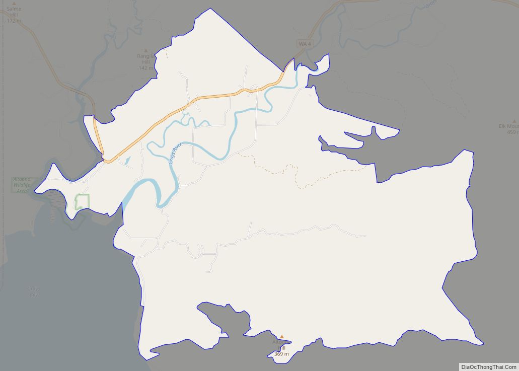 Map of Rosburg CDP
