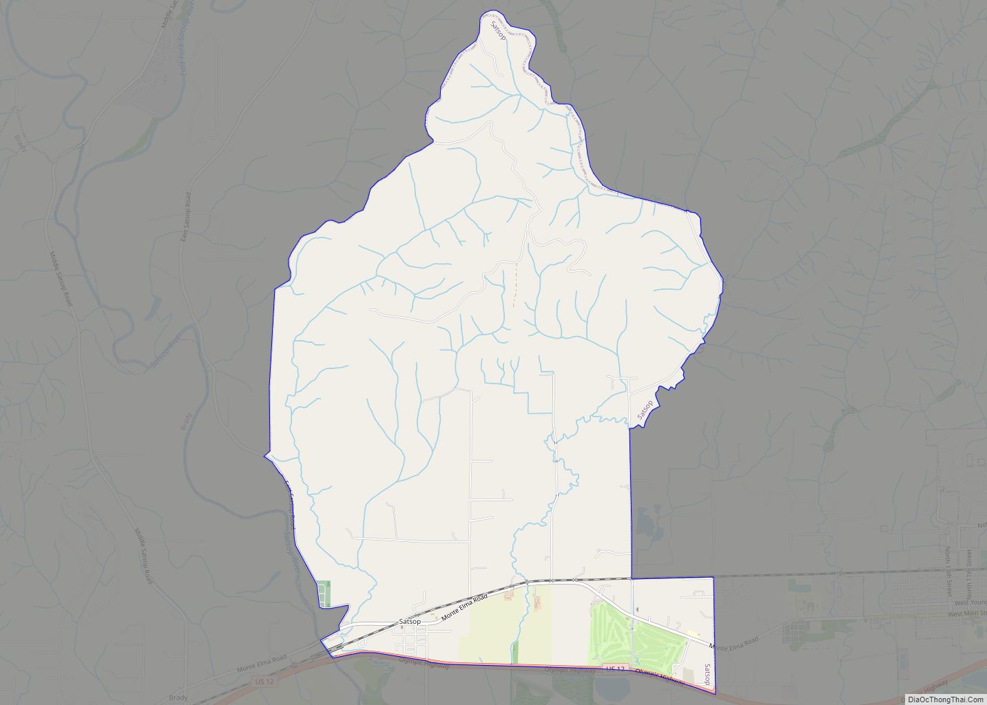 Map of Satsop CDP