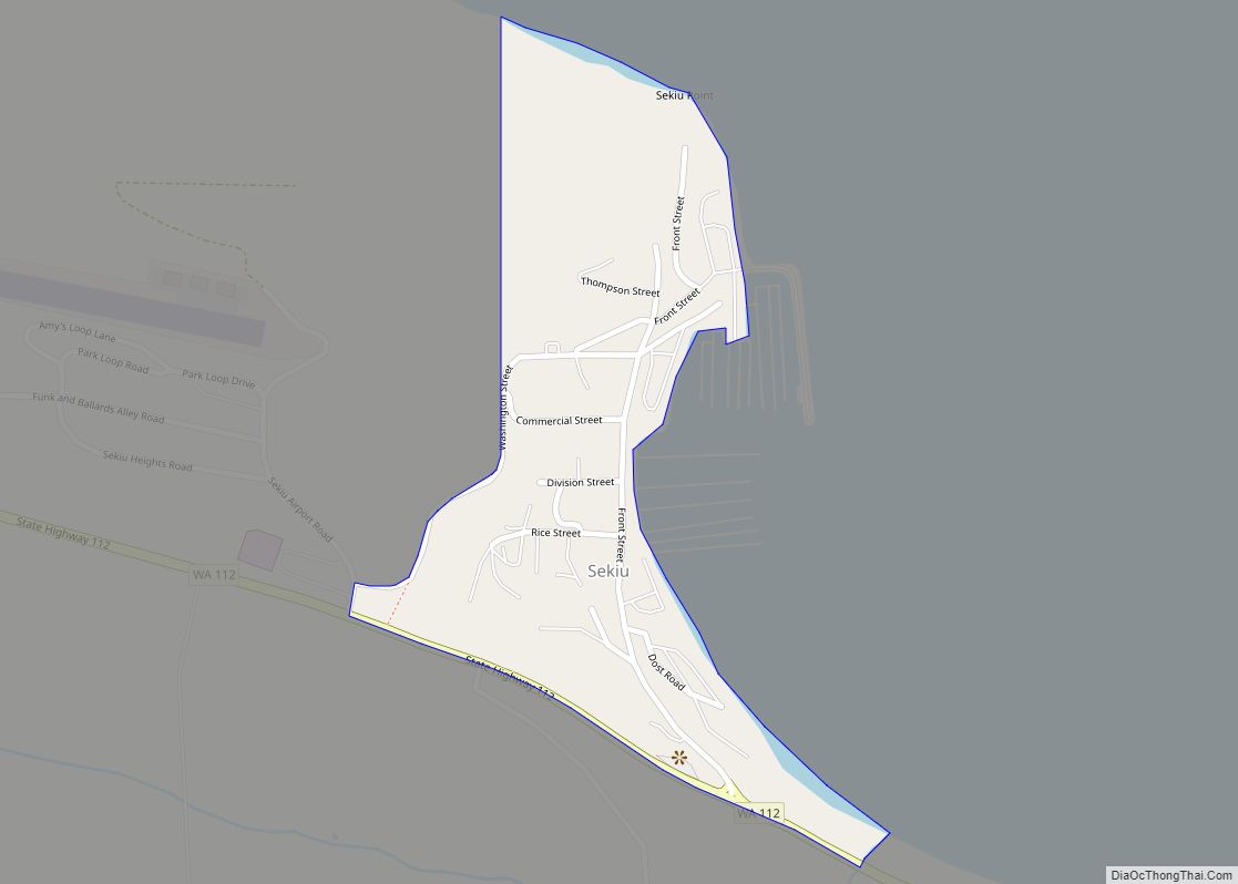 Map of Sekiu CDP