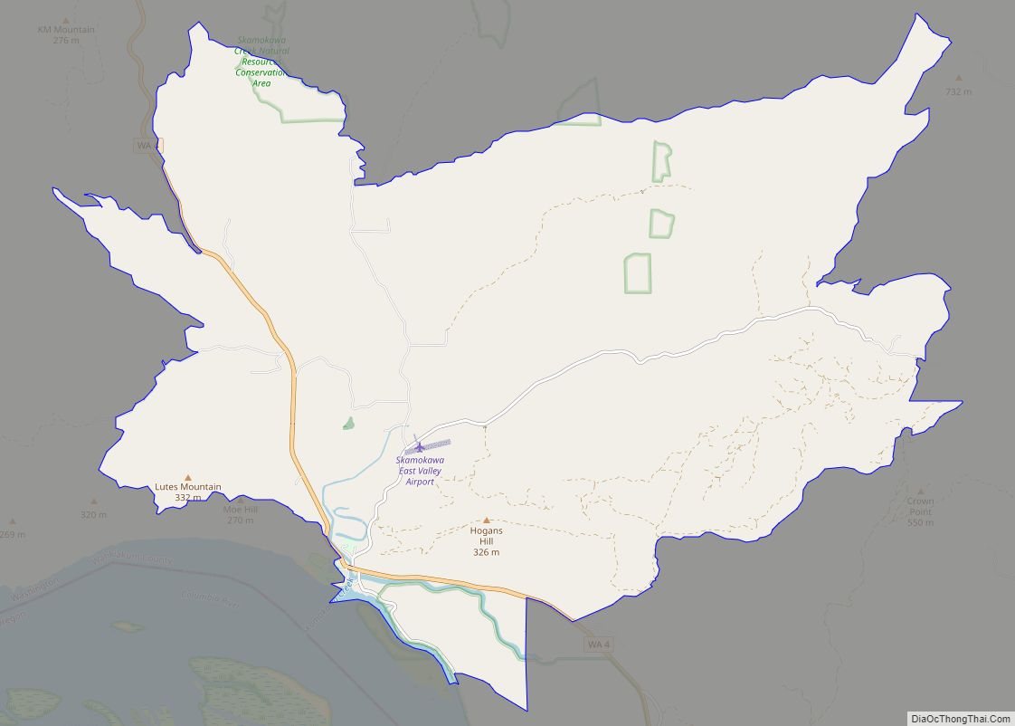 Map of Skamokawa Valley CDP