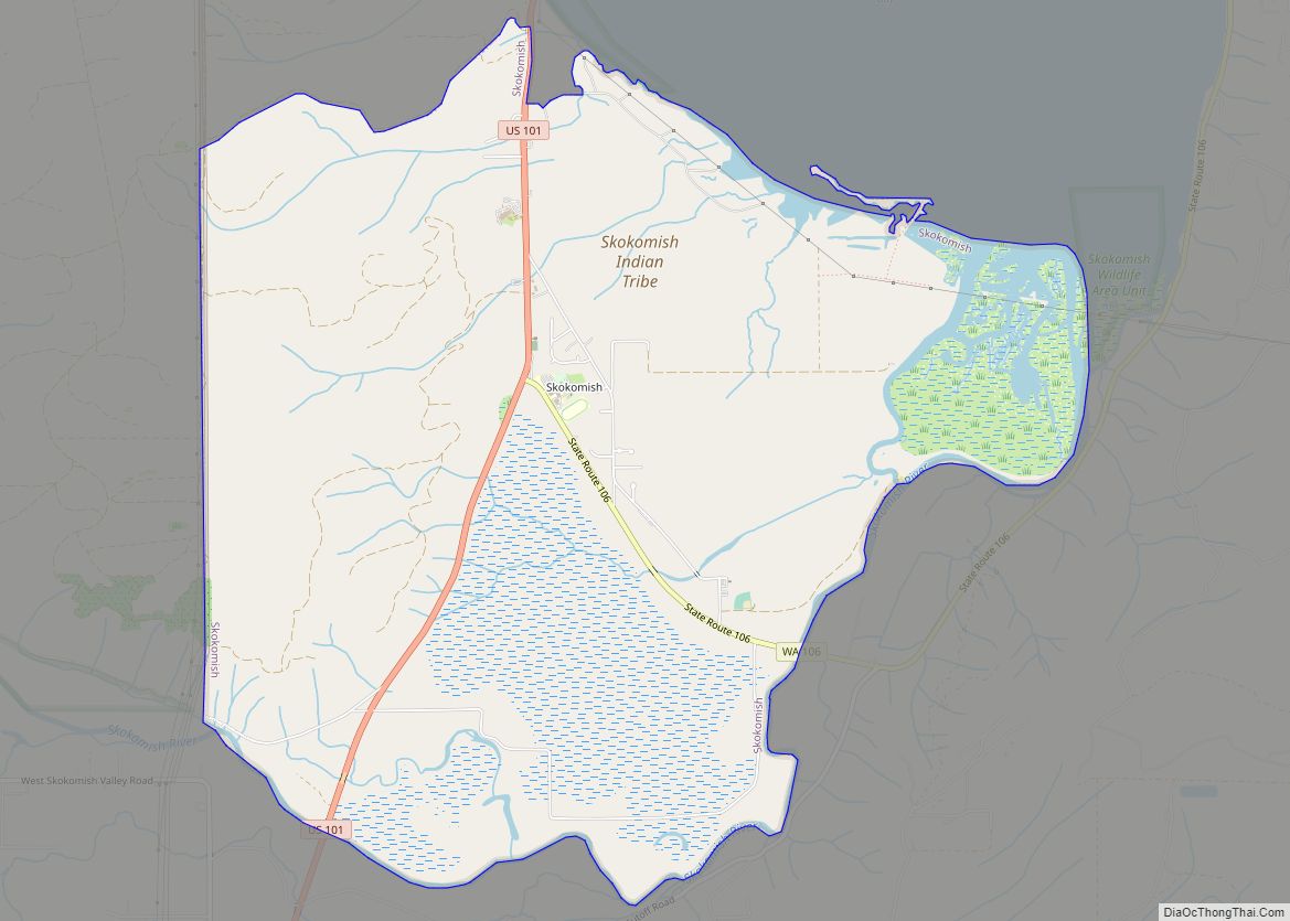 Map of Skokomish CDP