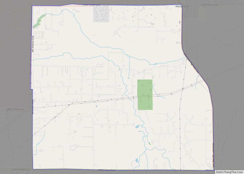 Map of South Creek CDP