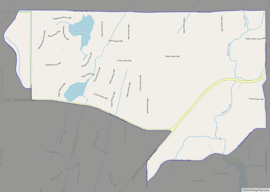 Map of Stansberry Lake CDP