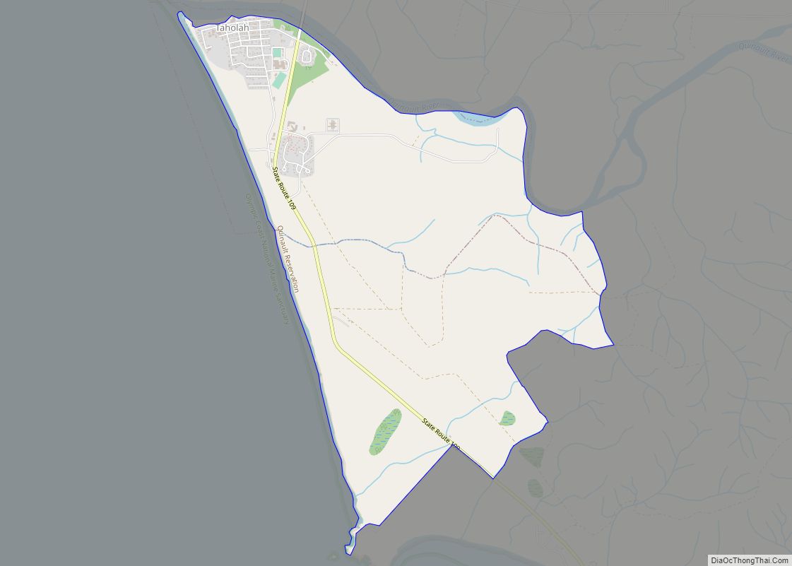 Map of Taholah CDP