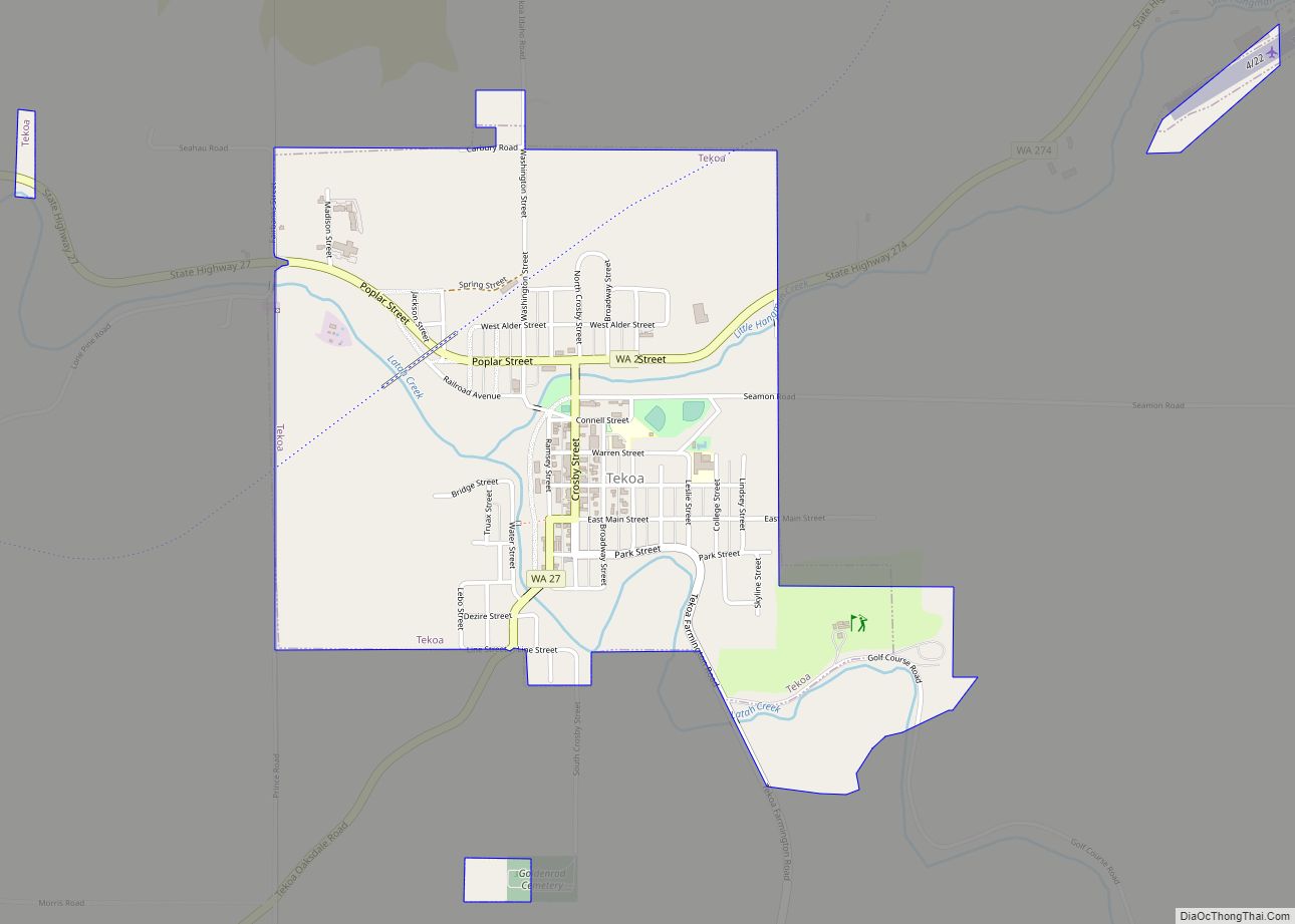 Map of Tekoa city