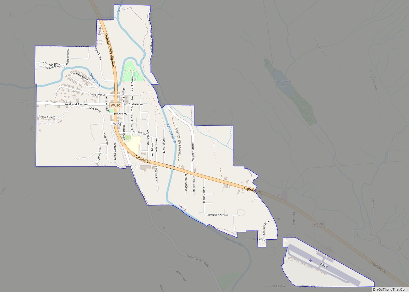 Map of Twisp town