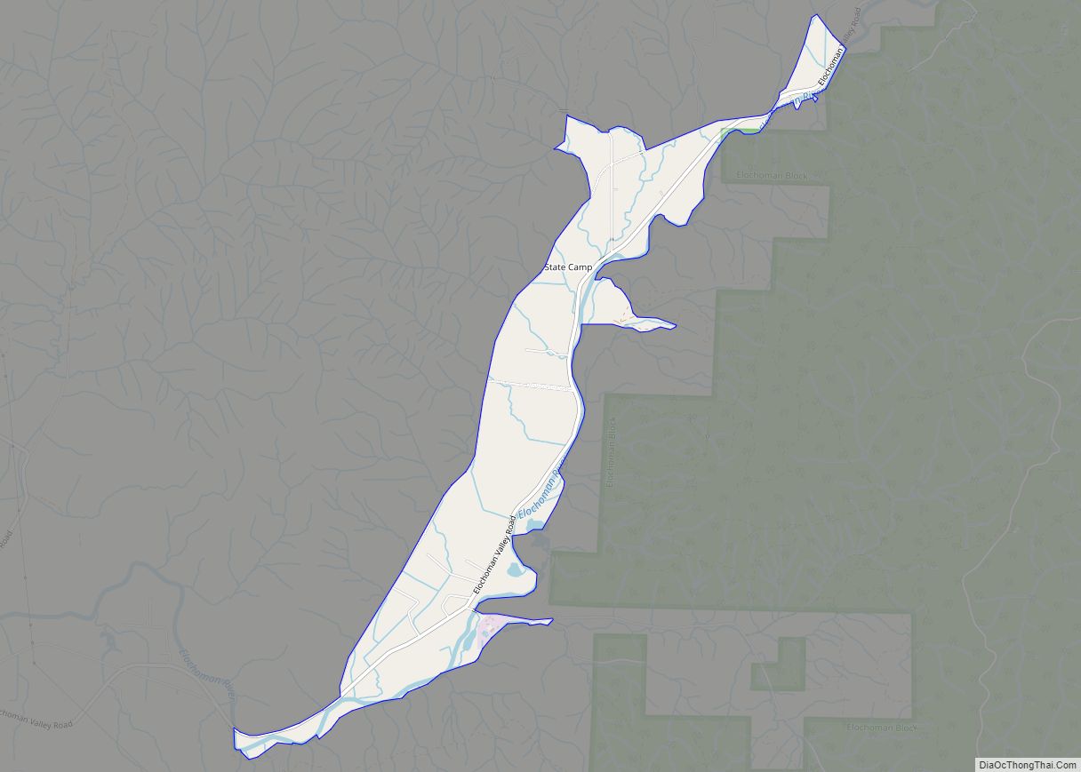 Map of Upper Elochoman CDP