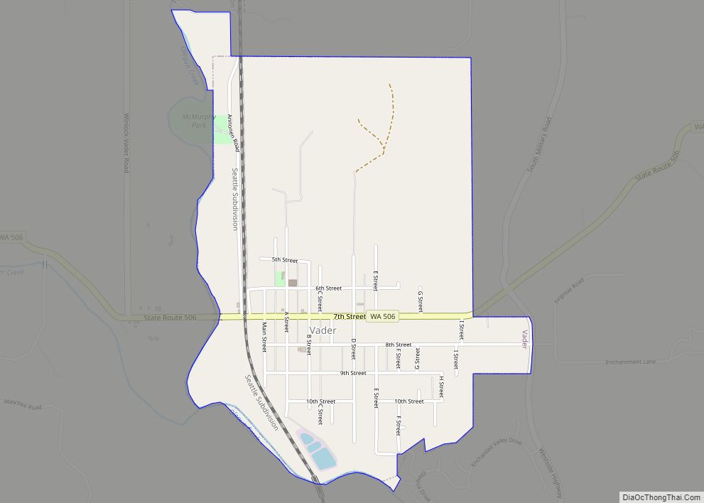 Map of Vader city