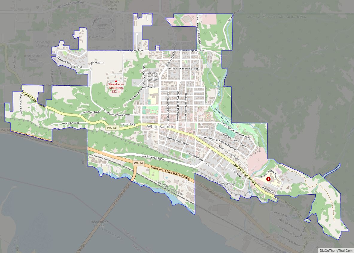 Map of White Salmon city