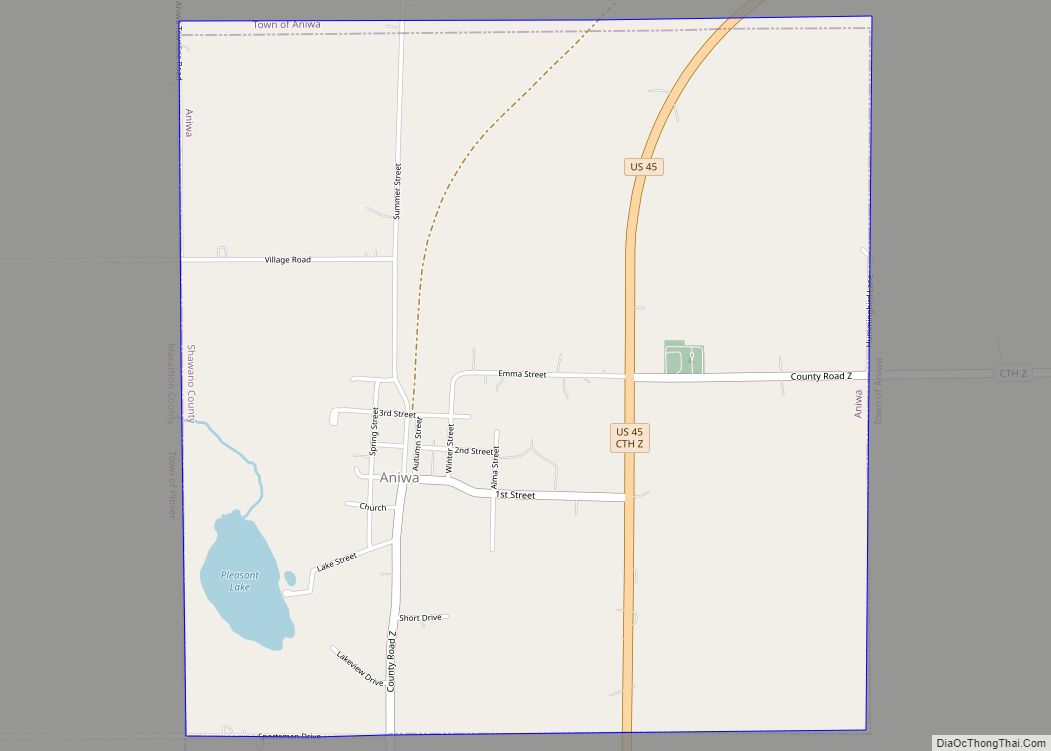 Map of Aniwa village
