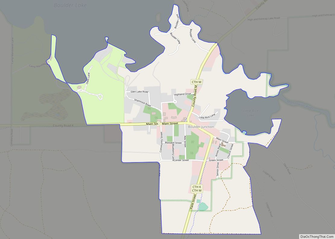 Map of Boulder Junction CDP