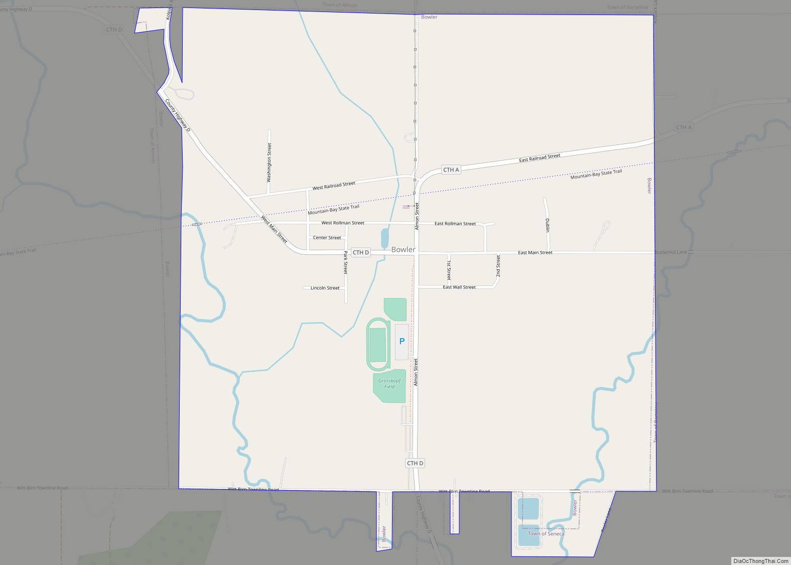 Map of Bowler village