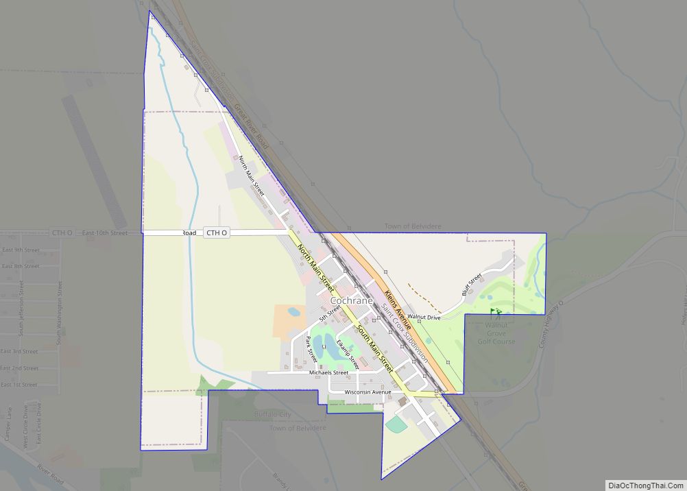 Map of Cochrane village