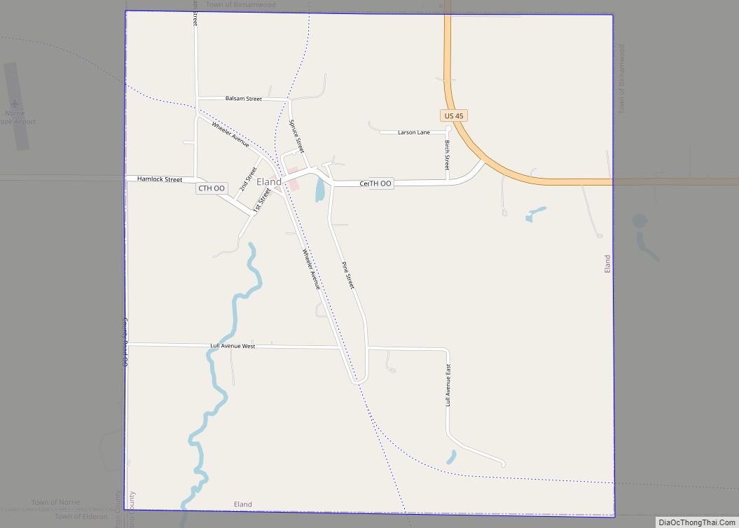 Map of Eland village