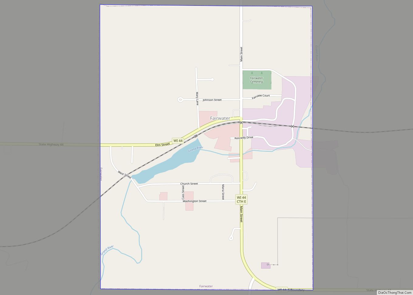 Map of Fairwater village