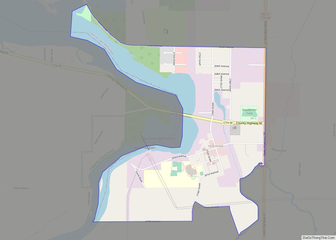 Map of Holcombe CDP